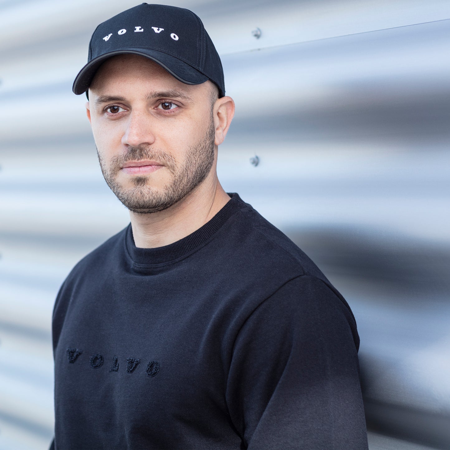 VOLVO Letter Sweater, schwarz