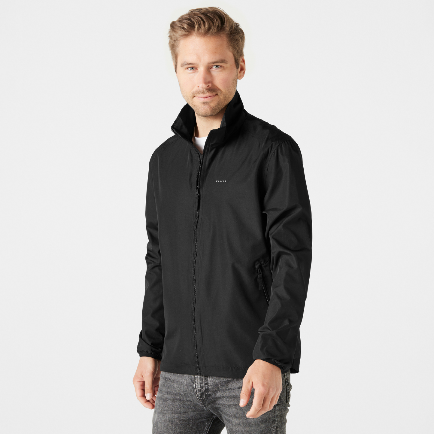Schwarze Volvo Windjacke